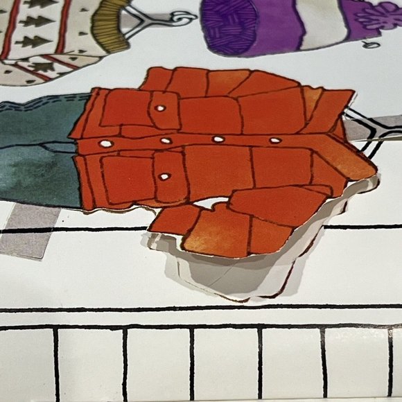 Vintage 1984 Golden Sesame Street Paper Doll Book Season Bert Ernie Prairie Dawn - Picture 12 of 16